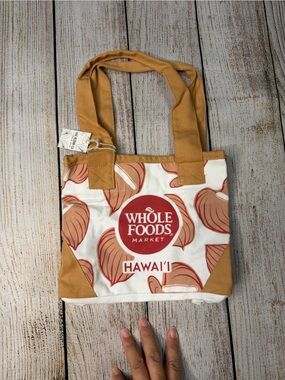 Whole Foods Hawaii Anthurium Flower Tote Mini NWT